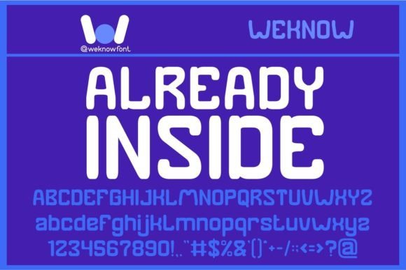 Already Inside: A Modern Display Font for Bold Visuals