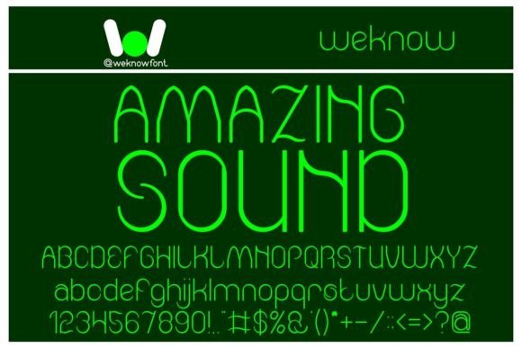 Amazing Sound: A Display Font for Bold Branding