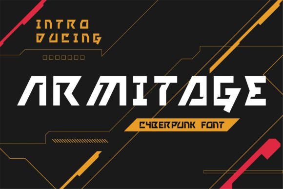 Armitage: A Cyberpunk Display Font for Futuristic Design