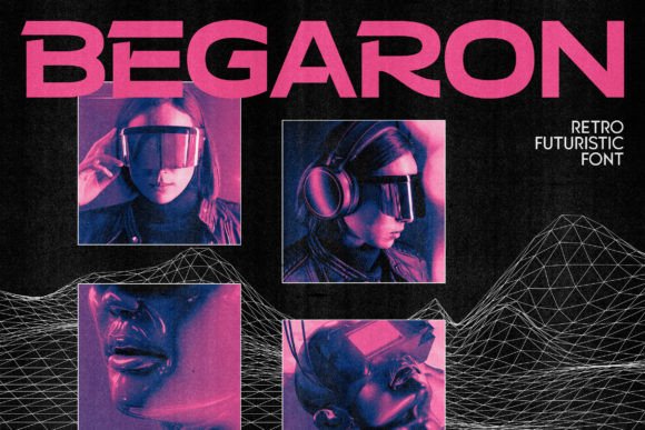 Begaron: A Futuristic Display Font for Bold Designs