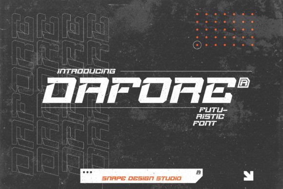 Dafore: A Futuristic Display Font for Bold Projects