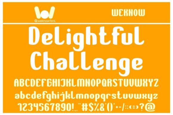 Delightful Challenge: A Versatile Display Font for Modern Projects