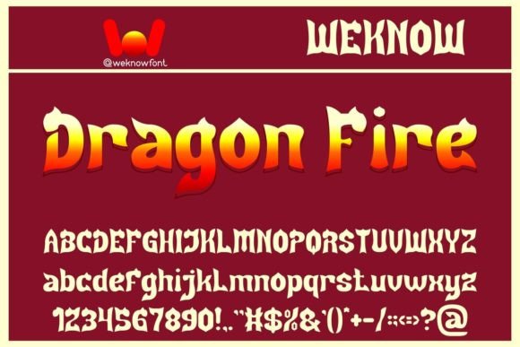 Discover Dragon Fire: A Modern Gothic Display Font