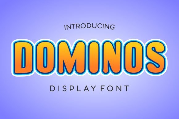 Dominos: A Playful All-Caps Font for Creative Projects