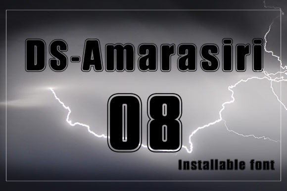 DS Amarasiri: Dynamic Display Font for Sports & Branding