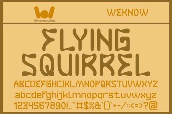 Flying Squirrel: A Quirky, Fun Display Font for Creative Projects