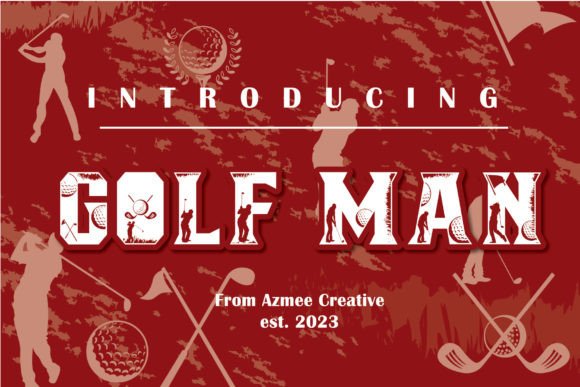 Golf Man: A Modern Display Font for Creative Design