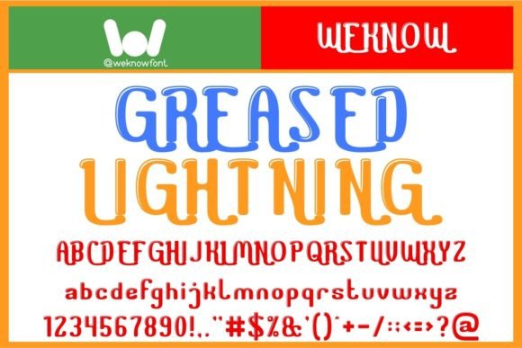 Greased Lightning: A Bold Font for Dynamic Designs