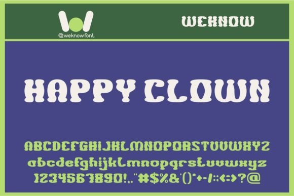 Happy Clown Font: A Playful Display Typeface for Creative Projects