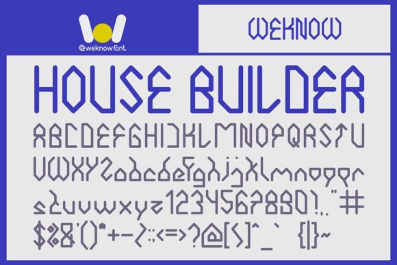 House Builder: A Modern Font for Bold Design