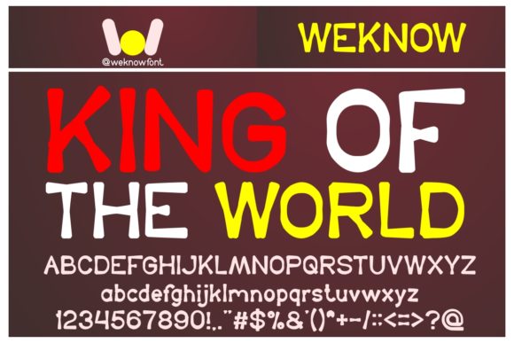 King of the World: A Bold Typeface for Impactful Designs