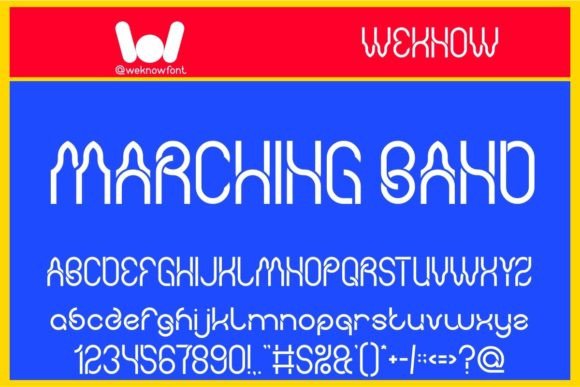 Marching Band: A Bold Typeface for Modern Design