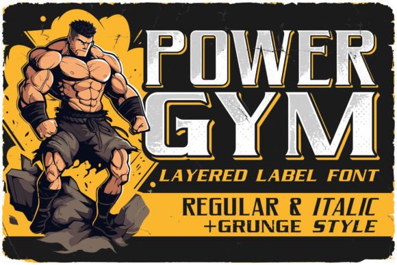Power Gym: A Bold Typeface for Dynamic Projects