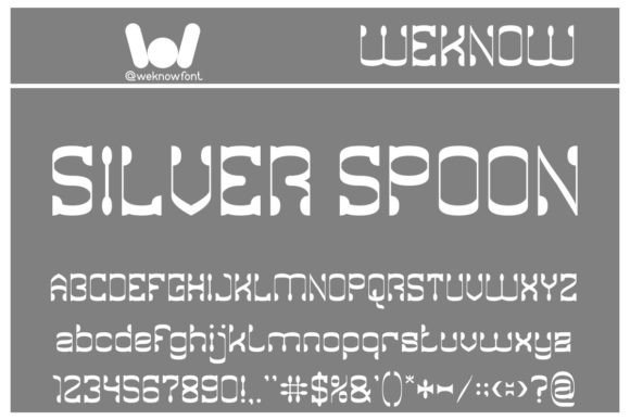 Silver Spoon: A Display Font for Modern Branding
