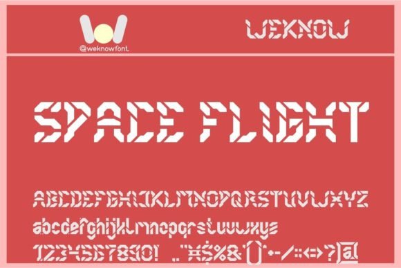 Space Flight Font: A Bold Typeface for Modern Design