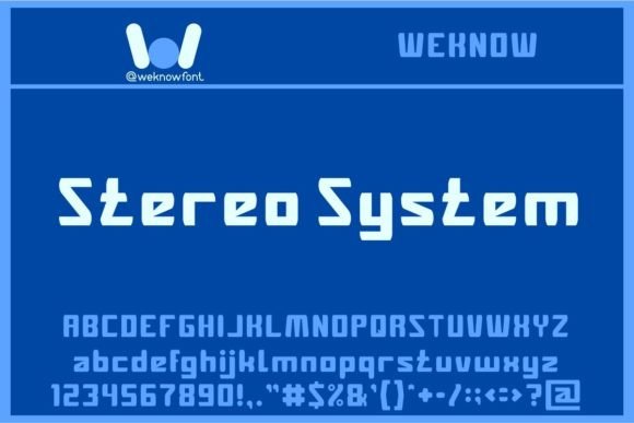 Stereo System: A Cool Display Font for Creative Projects