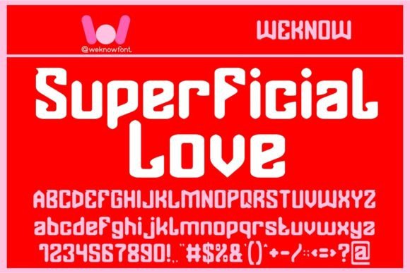 Superficial Love: A Display Font for Bold Branding