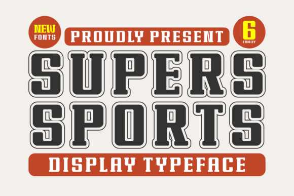 Supers Sports: A Bold Typeface for Dynamic Designs