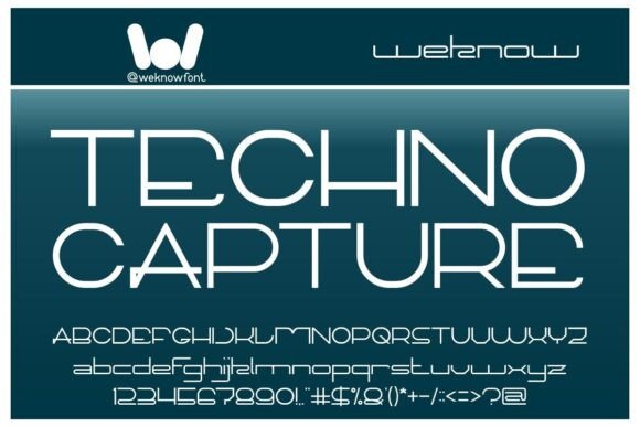 Techno Capture: A Sci-Fi Display Typeface for Modern Design
