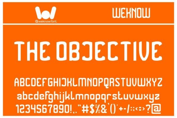 The Objective: A Modern Font for Creative Design