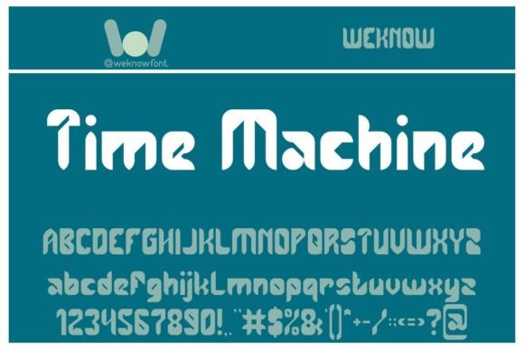 Time Machine: A Futuristic Display Font for Bold Designs
